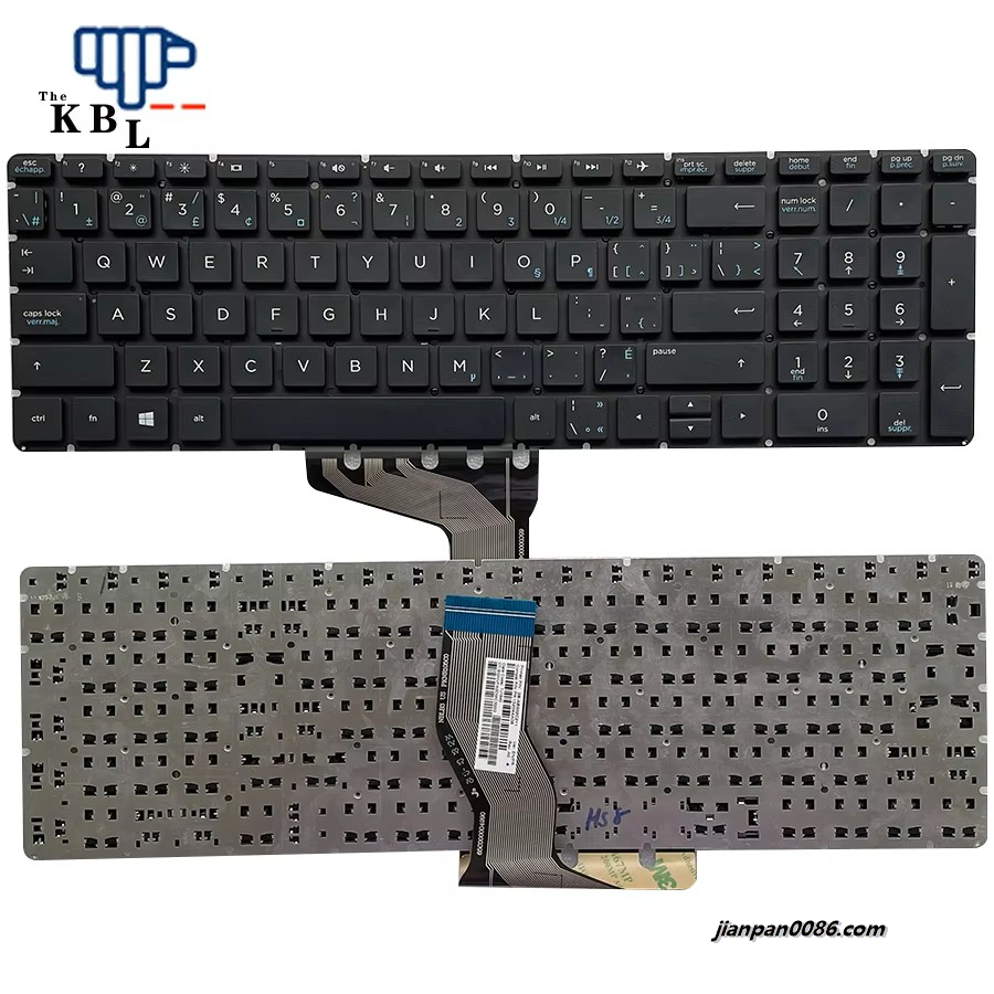 Picture of Original New CanadaFrench Language For HP Pavilion 15-BS 15-BW 15-CC Black  Laptop Keyboard PK132044A08 PN2B-AB302C211 8PE644