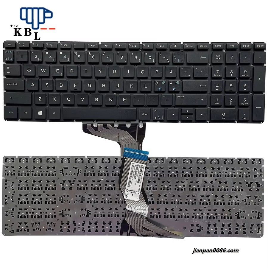 Picture of Original New Nodic Language For HP Pavilion 15-BS 15-BW 15-CC Black Laptop Keyboard PK132041E20 19PE644