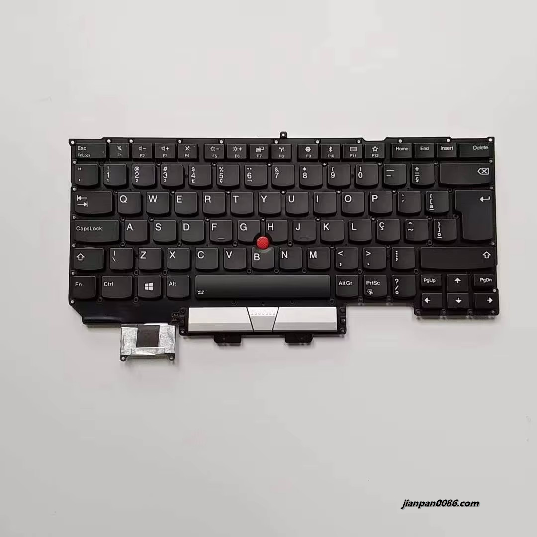 Picture of Original New Brazil Language For Lenovo ThinkPad X1 Carbon 5th 2017 SILVER Backlit Laptop Keyboard PK1312S1B29 LM16F56PAJG621