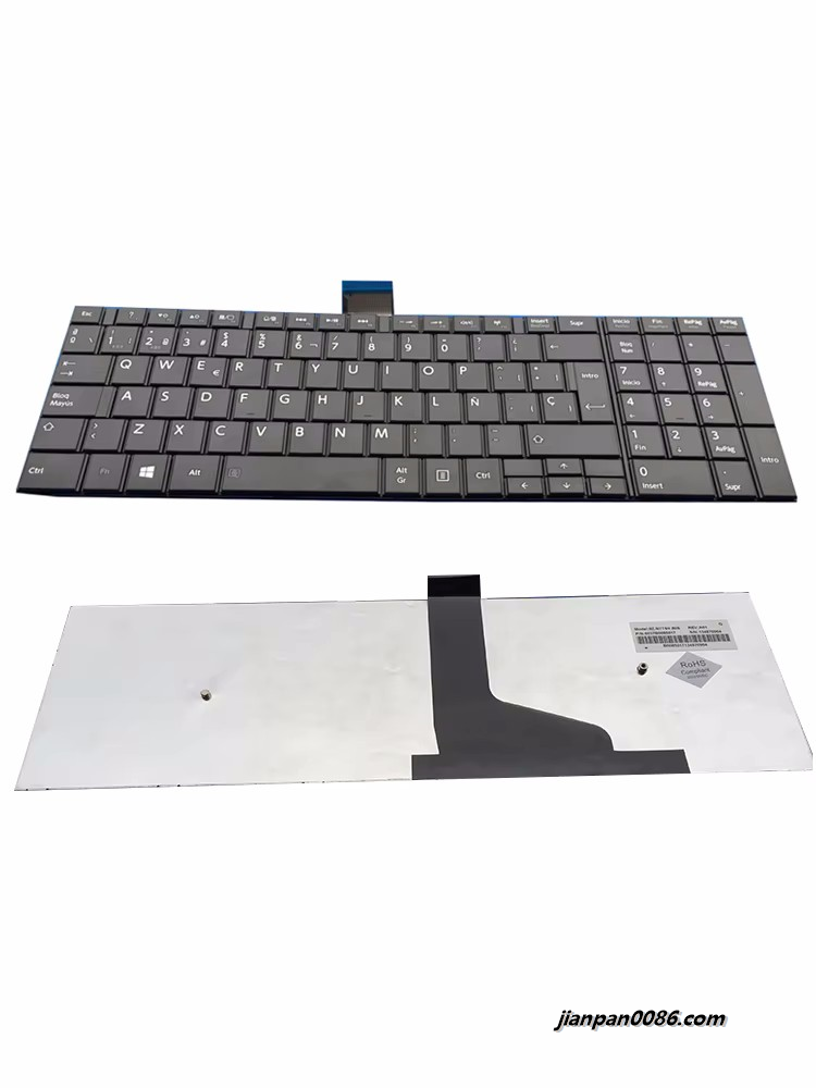 Picture of Original New Latin La Language For Toshiba Satellite C50 C50-A C50D-A C55D Laptop Keyboard PK130WG1A31 4PTDH1421