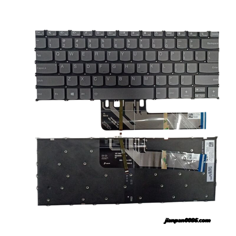 Picture of Original New US Language For Lenovo Xiaoxin Air 14 2019 Flex5-14 Backlit Grey Laptop Keyboard PK132UZ2A00 SN4393BL 9880TDH2983