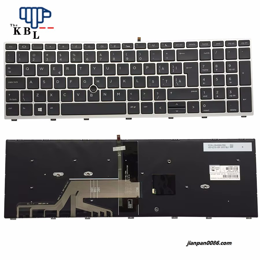 Picture of Original New Romania Language For HP Probook 450 G5 455 G5 470 G5 Black Backlight Laptop Keyboard WIth Point Stick SG-87840-52A