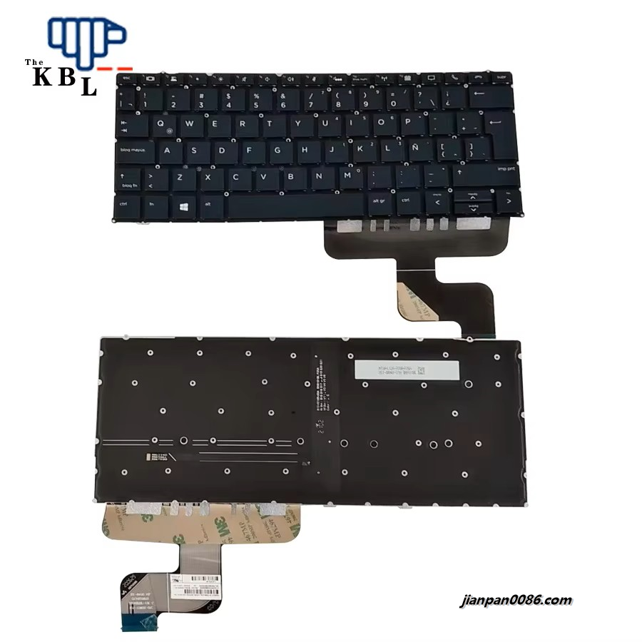 Picture of Original New Latin Language For HP Elite Dragonfly G2 MAX 13.3 Cyan Backlight Laptop Keyboard SN9181BL SG-99100-74A L57279-161  A601