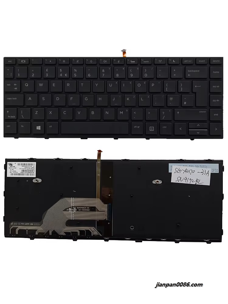 Picture of Original New UK Language For HP Probook 430 440 445 G5 Laptop Keyboard SG-A2170-33A 1P7141