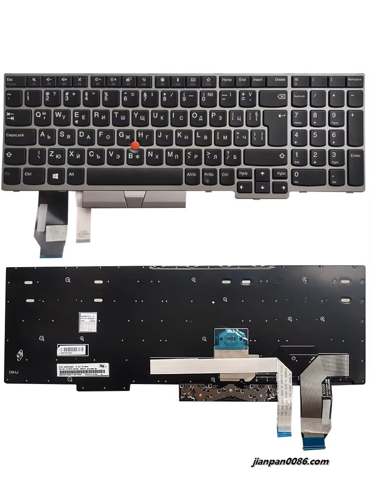 Picture of Original New BG Bulgaria Language For Lenovo Thinkpad E580 E590 L590 T590 P52 P72 01YN707 PK131671C28 NoBacklit Laptop Keyboard