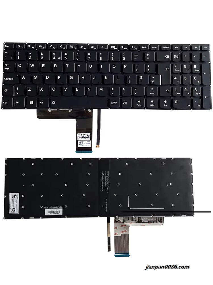 Picture of Original New UK Language For Lenovo IdeaPad 310-15 Black Backlit Laptop Keyboard SN20M52985 PK131134A10 2PE543