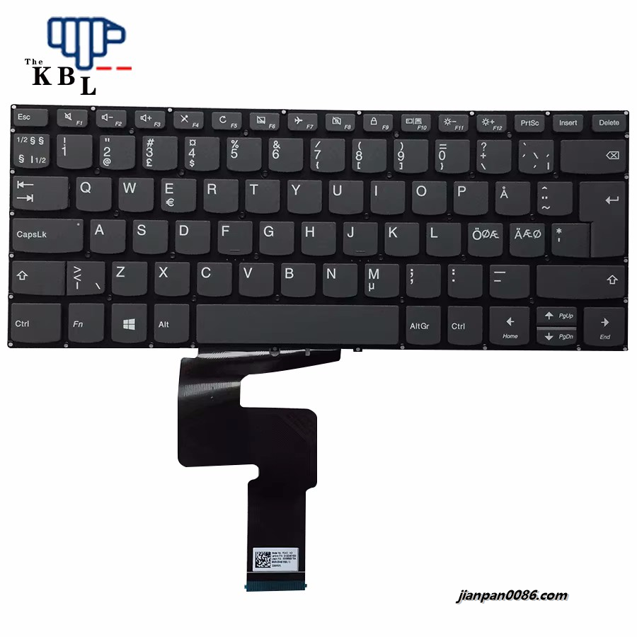 Picture of Original New Nodic LanguageFor Lenovo IdeaPad 330-14 Gray Laptop Keyboard SN20M61530 PK131DY3A18 1PE594