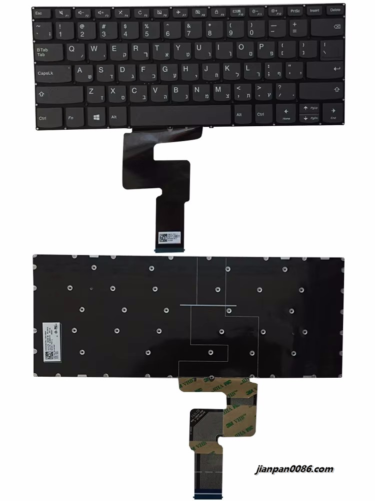 Picture of Original New Hebrew LanguageFor Lenovo IdeaPad 330-14 Gray Laptop Keyboard SN20M61780 PK131DY3A07 1PE594
