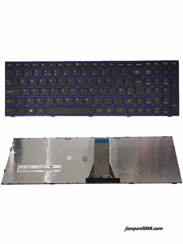 Picture of Original New UK Language For Lenovo IdeaPad G50-30 G50-45 G50-70 Z50 Z50-75 purple Laptop Keyboard SN20J15303 1P6472