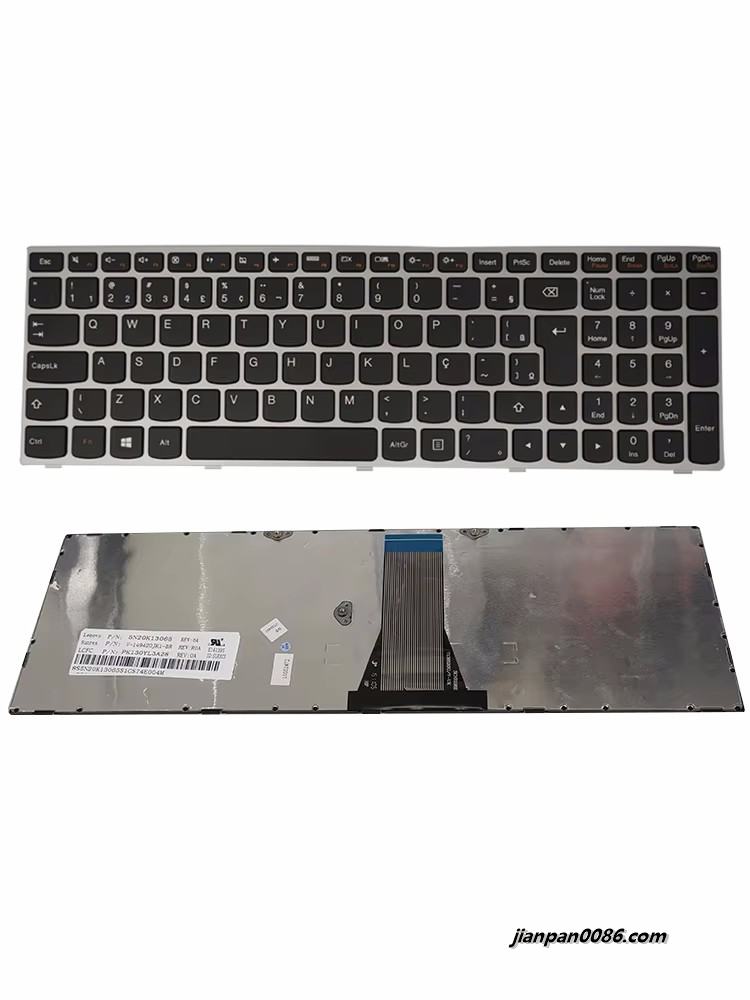 Picture of Original New Brazil Language For Lenovo IdeaPad G50-30 G50-45 G50-70 G50-70m Z50 Z50-70 Z50-75 Laptop Keyboard PK130YL3A28 5N20K13065 V-149420JK1BR