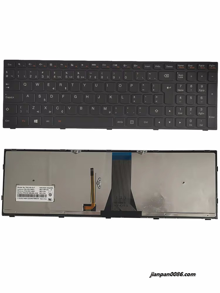 Picture of Original New Netherland Language For Lenovo IdeaPad G50-30 G50-45 G50-70 G50-70m Z50 Laptop Keyboard PK1315L3A01 1P6471