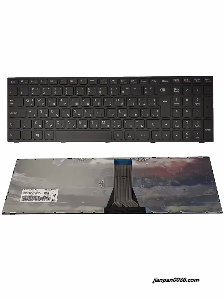 Picture of Original New Bulgaria Language For Lenovo G50 Black No- Backlit Laptop Keyboard 25214813 PK1314K2A27 E351