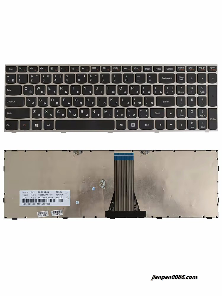 Picture of Original New Russian Language For Lenovo IdeaPad G50-30 G50-45 G50-70 G50-70m Z50 Z50-70 Z50-75 Silver Black Laptop Keyboard 25215261 PK130TH3B05
