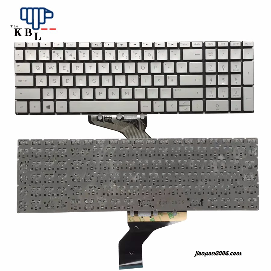 Picture of Original New Portugal Language For HP 15-DA 15-DB 15-DX 15-DR 15-CR 15-CS Silver Laptop Keyboard SG-A0880-XPA SN91749 12PE564