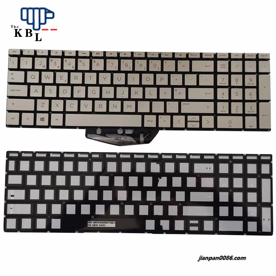 Picture of Original Portugal Language For HP Pavilion 15-DA 15-DB 15-DW Silver Backlight Keyboard SG-934430-XPA 11109TDH2726