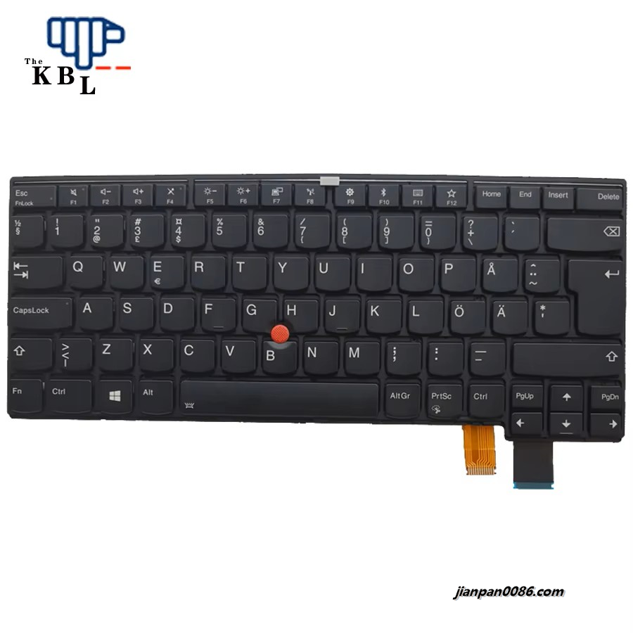 Picture of Original New SO Sweden Language For Lenovo Thinkpad T470P T460P Backlit Laptop Keyboard 2P10041 PK1310A1C34 With Point Stick