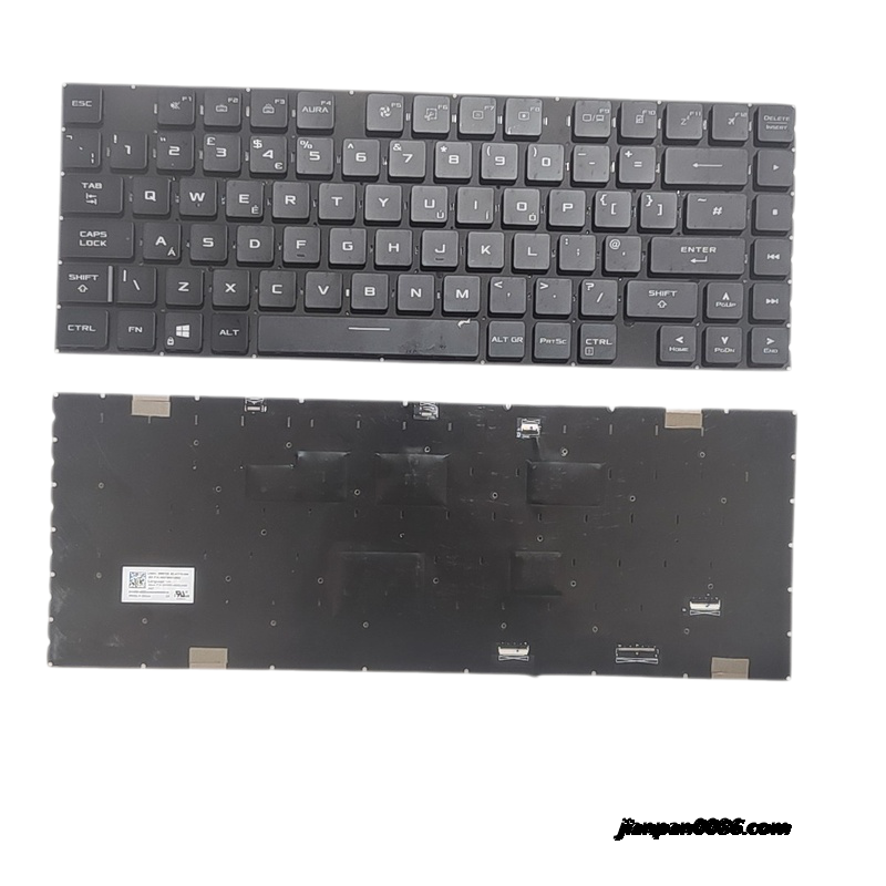Picture of Original New UK Language For Asus G533Q Black Laptop Keyboard SG-A1710-2BA SN5012B   P/N:0KNR0-4630UK00 C172