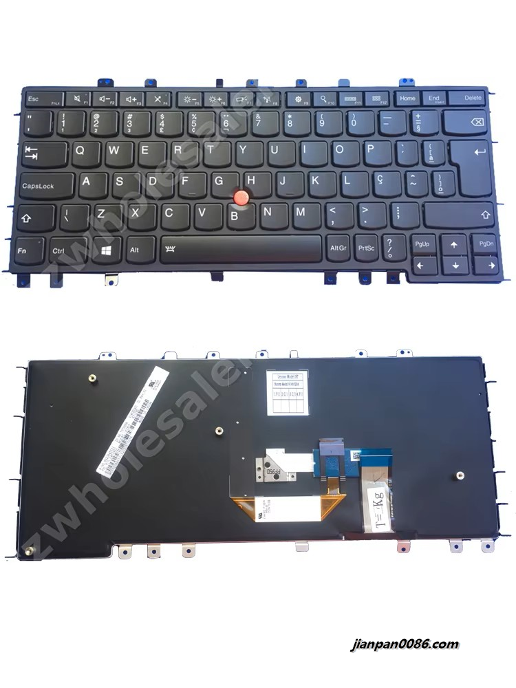 Picture of Original New BR BZ For IBM ThinkPad YOGA S1 S240 Keyboard Backlit V14320AS1 FRU P/N.04Y2952 E840