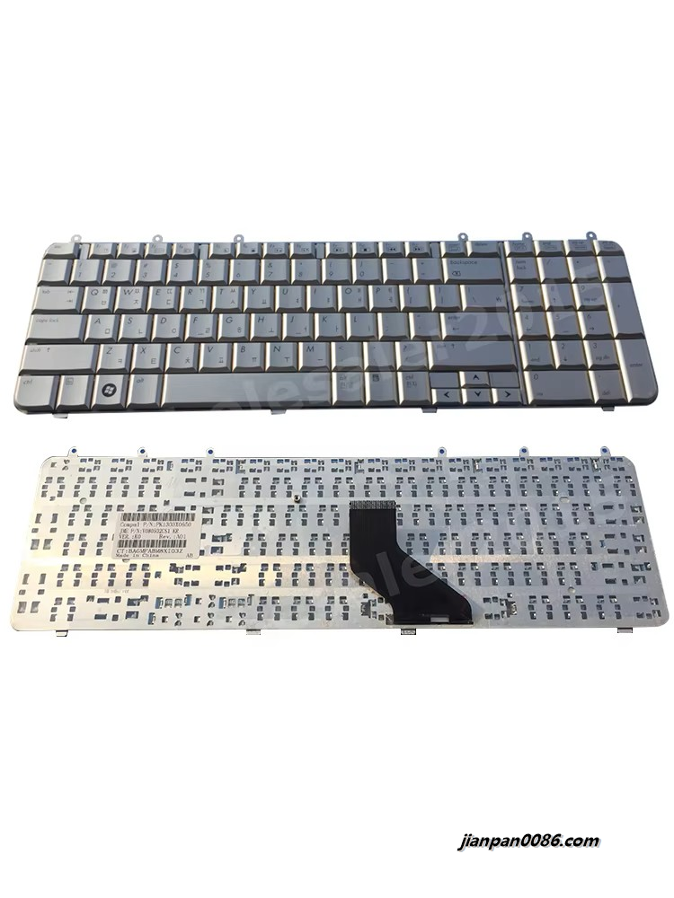 Picture of Original New Korean Language For HP DV7-2000 Silver Laptop Keyboard PK1303X0650