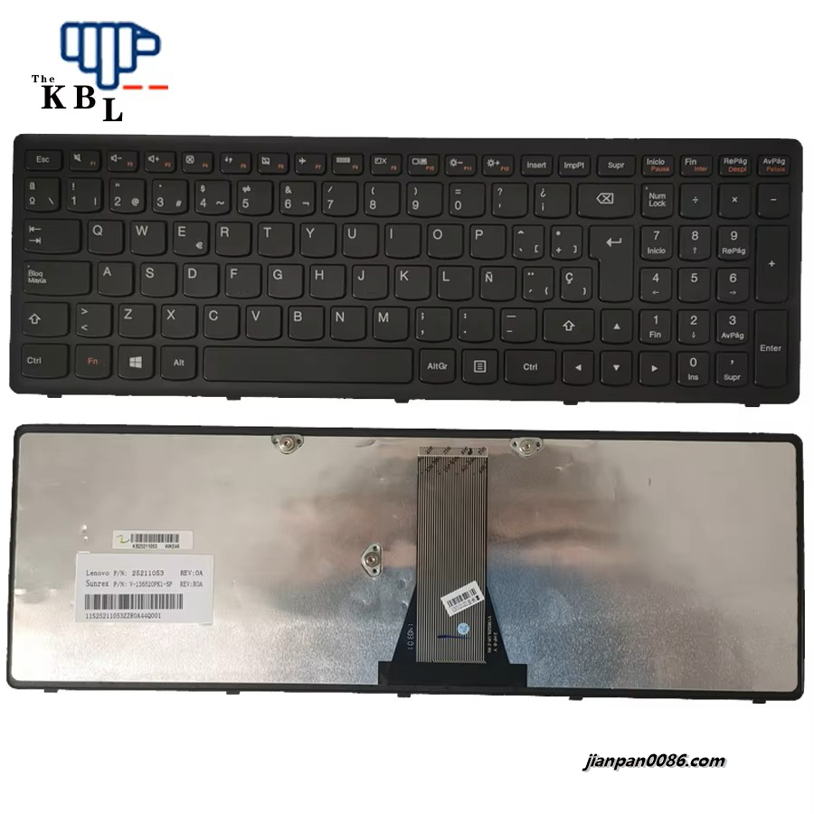 Picture of Original New USI Language For Lenovo Ideapad G500S G505S S500 FZ510 Z505 Black Laptop Keyboard 25211106 9Z.NAFSC.01D 3P6390