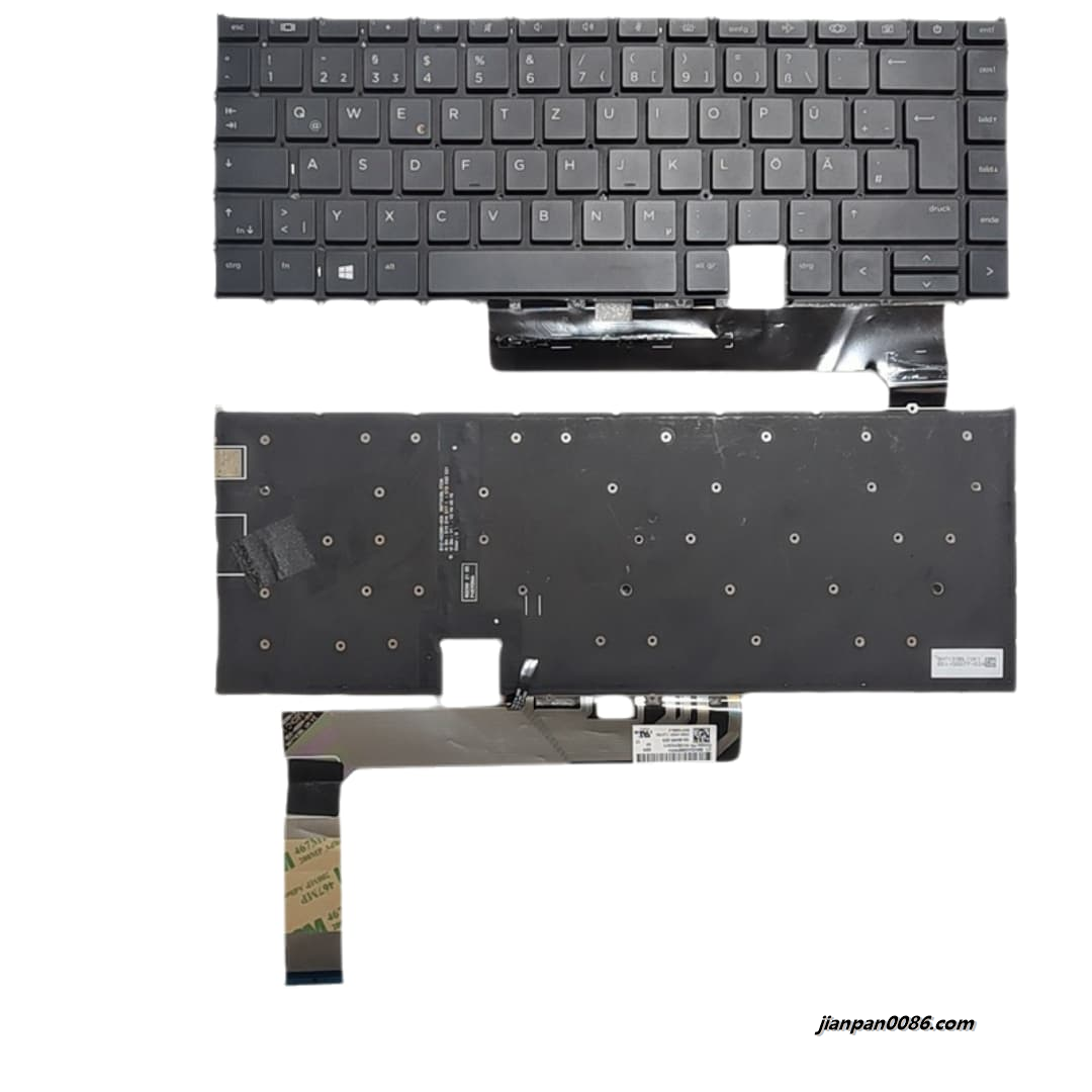 Picture of Original Germany Language For HP EliteBook X360 1040 G7 Backlight Keyboard SG-B0400-2DA SN7193BL2   PK132YK2A11 C172