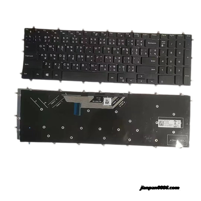 Picture of Original New Thailand Language For Dell 15-G3 3590 Black NOBacklight Laptop Keyboard SG-85120-33A SN8251 DP/N:0CD7CD 2PA529 19141