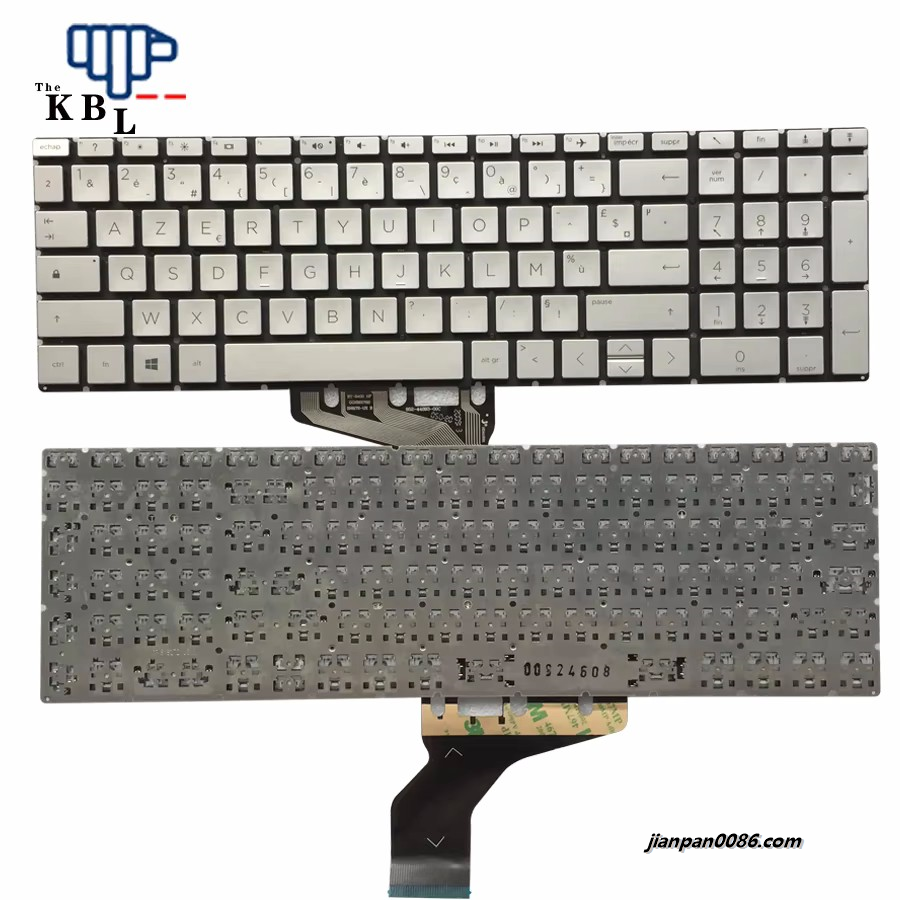 Picture of Original New France Language For HP 15-DA 15-DB 15-DX 15-DR 15-CR 15-CS Silver Laptop Keyboard SG-A0880-XFA SN91749 11PE564