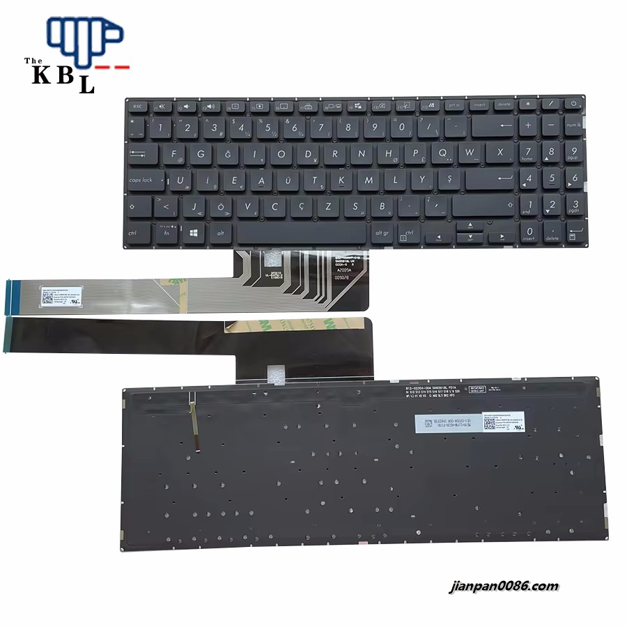 Picture of Original New TurkeyFrench Language For Asus Mars15 X571 K571 F571 VX60GT  Backlight Laptop Keyboard SG-A0040-41A SN6591 40PE652