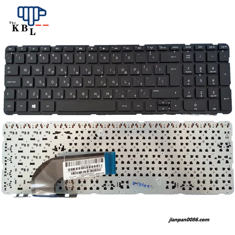 Picture of Original New Hebrew Language For HP Pavilon P15 15-E000 15-E 15-N000 15-N Laptop Keyboard 55012YJ00203G1310210005 2P8319