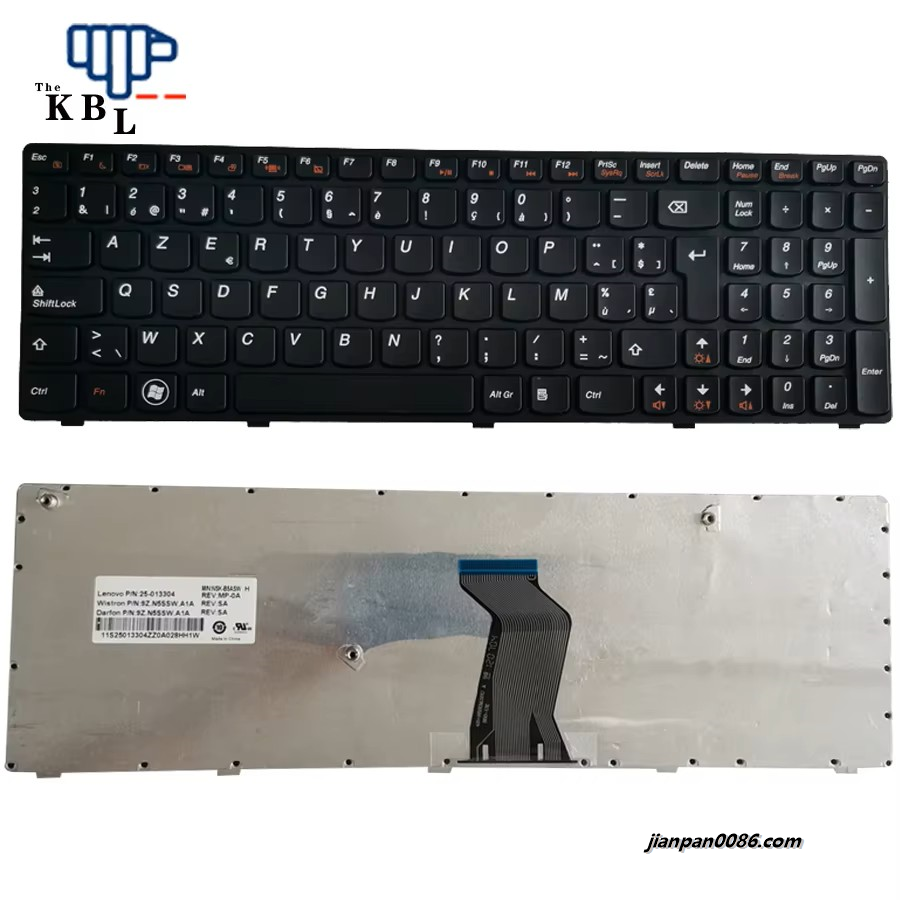Picture of Original New BEL Belgium Language For Lenovo Z570 V570 Z575 B570 V580C B590 Laptop Keyboard 25-013304 9zN5SSWA1A 29P11692 TDH2920