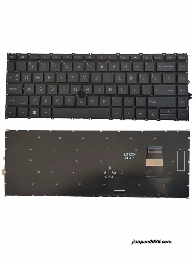 Picture of Original New US Language For HP Elitebook 840 845 745 G7 G8 zbook14 G7 G8 No Pointstick Laptop Keyboard SG-A2130-XUA SN91911 2P5079