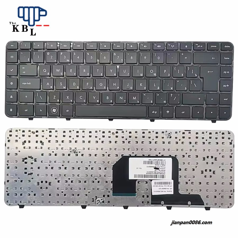 Picture of Original New Russian Language For HP DV6-3000 Black Laptop Keyboard 594597-221 4PTDH3562