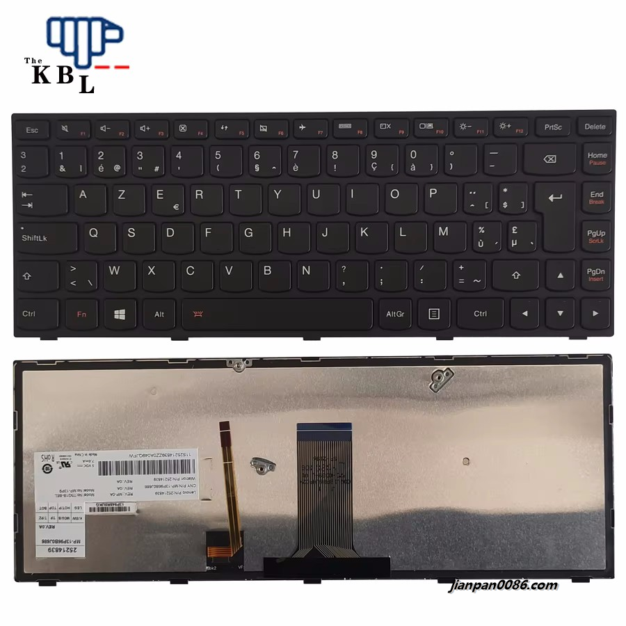 Picture of Original New Belgium Language For Lenovo G40 G40-70 G40-75 G40-80 N40-70 N40-30 Black Backlight Laptop MP-13P96B0J686 1PE414