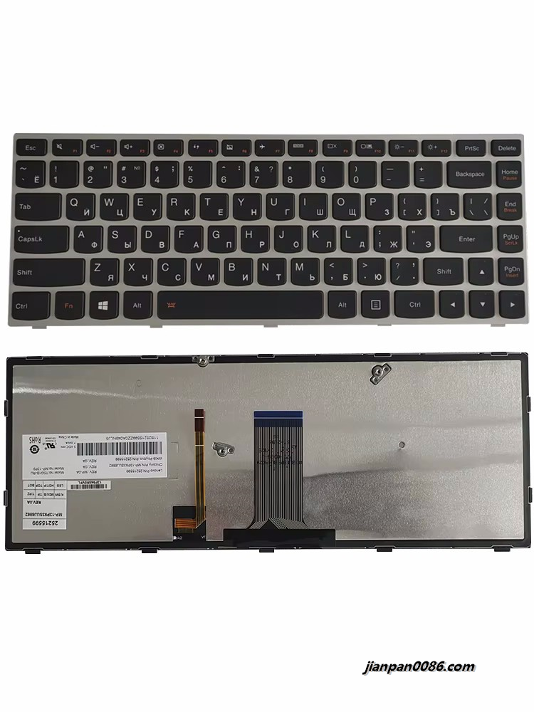 Picture of Original New Russian Language For Lenovo G40 G40-70 G40-75 G40-80 N40-70 N40-30 Black Backlight Laptop 25215599 T5G1B-RU 1P6302