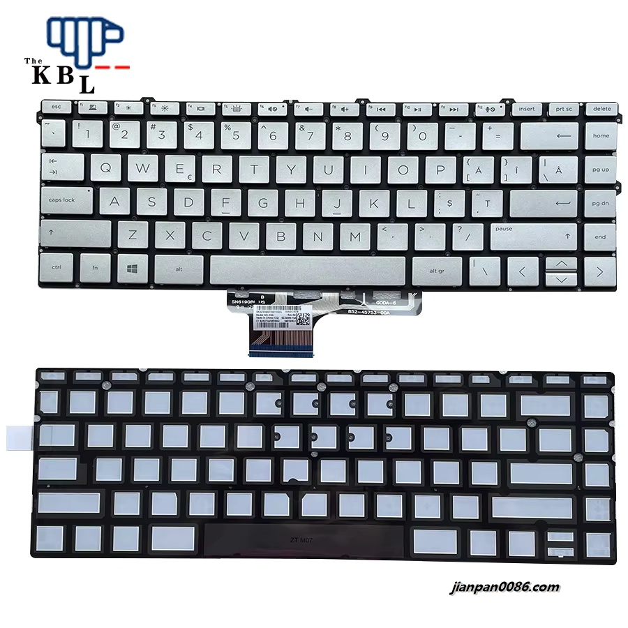 Picture of Original New Romania Language For HP Spectre x360 13-AW Silver Backlight Laptop Keyboard SG-A0350-YYA 2PE647