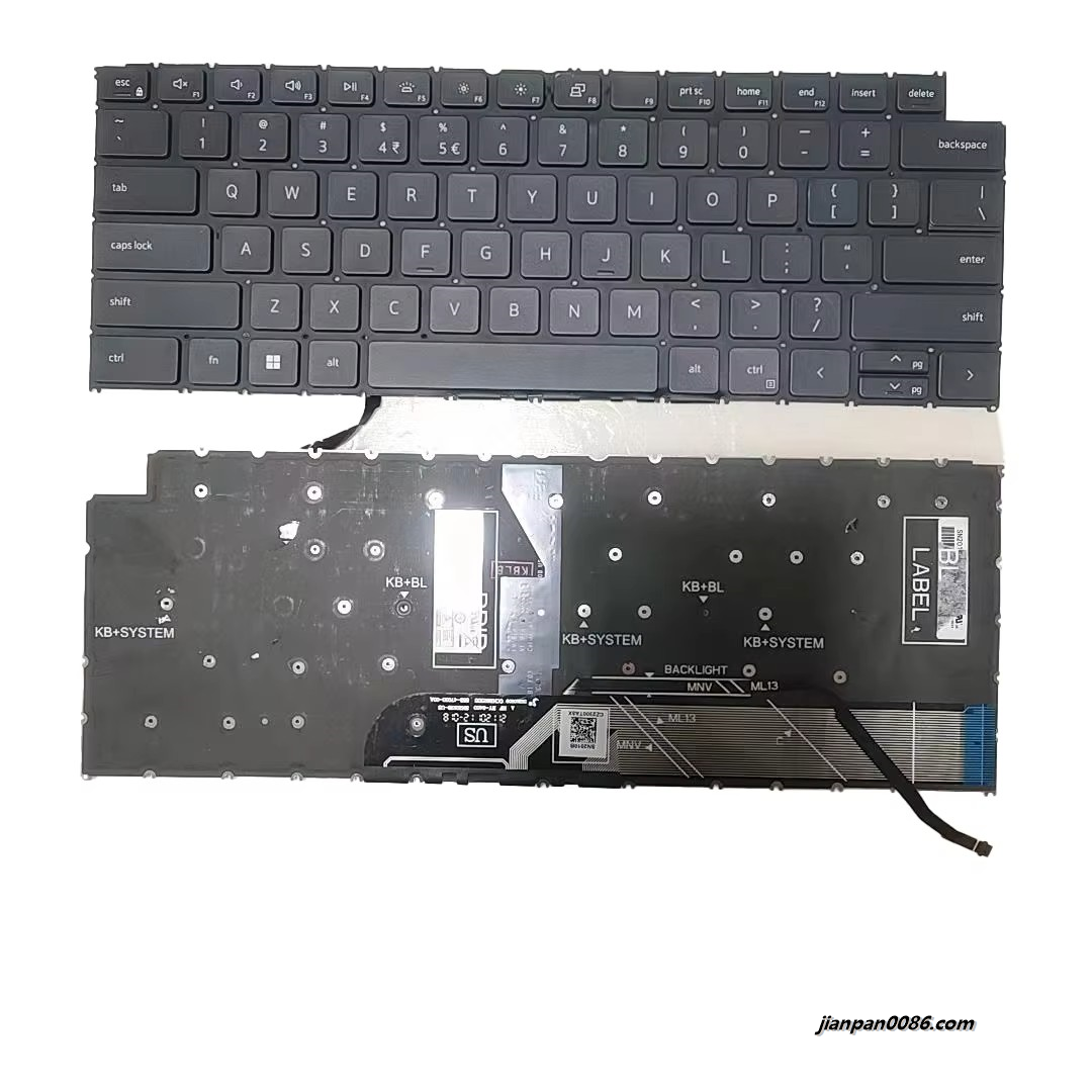 Picture of Original New Indian Language For Dell 7490 Black Backlight Laptop Keyboard SG-A5771-XUA SN2010BZ DPN03FFC7 24PA518 19030