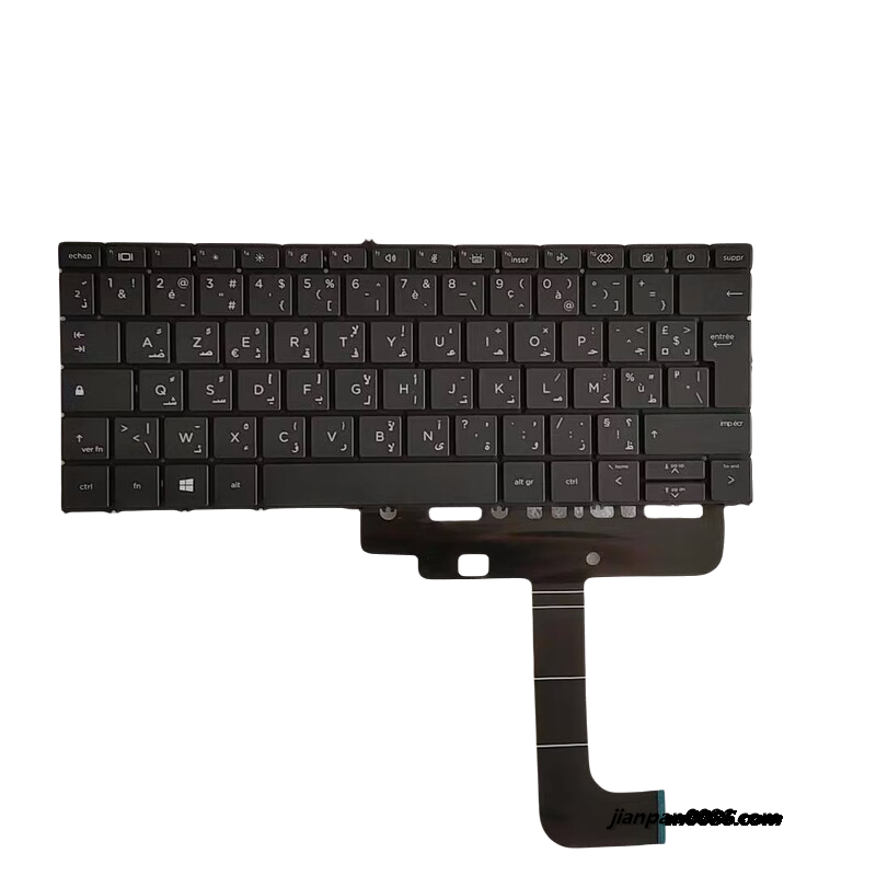 Picture of Original New AF ArabicFrench Language For HP 9148  Black Backlight Laptop Keyboard SG-B1130-38A SN1A92B3 17025 1PTDH4444