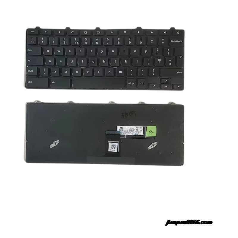 Picture of Oraginal New UK Language For DELL Chromebook 11 3100 Black NOBacklight Laptop Keyboard SG-92620-2BA 5PA546 19264