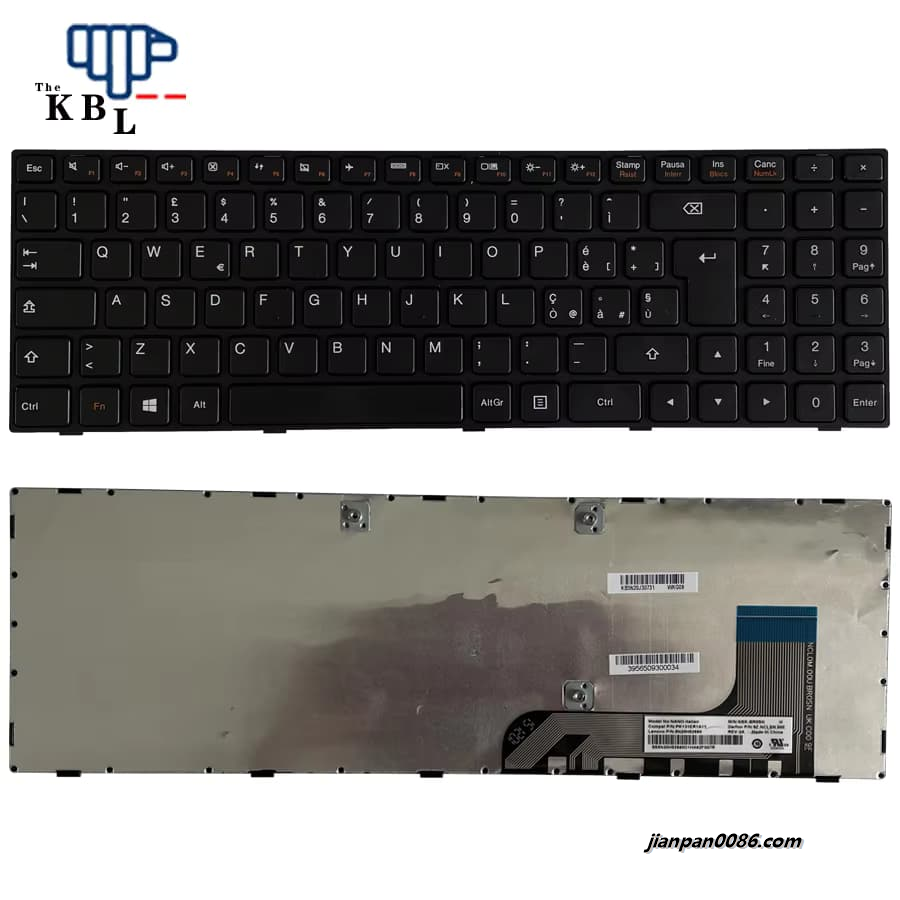 Picture of Original New Italy Language For Lenovo 100-15 100-15IBY 100-15IB Black Side Cable Laptop Keyboard PK131ER1A11 1PE442