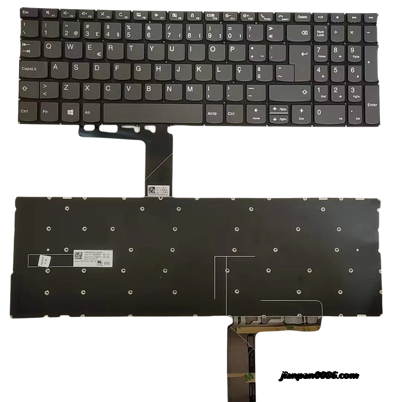 Picture of Original New Portugue Language For Lenovo Yoga C740 C740-15IML ThinkBook 15 IMLXiaoxin 15IIL 2019 2020 Gery NoBacklight Laptop Keyboard V171020AK1-PO TDH5391