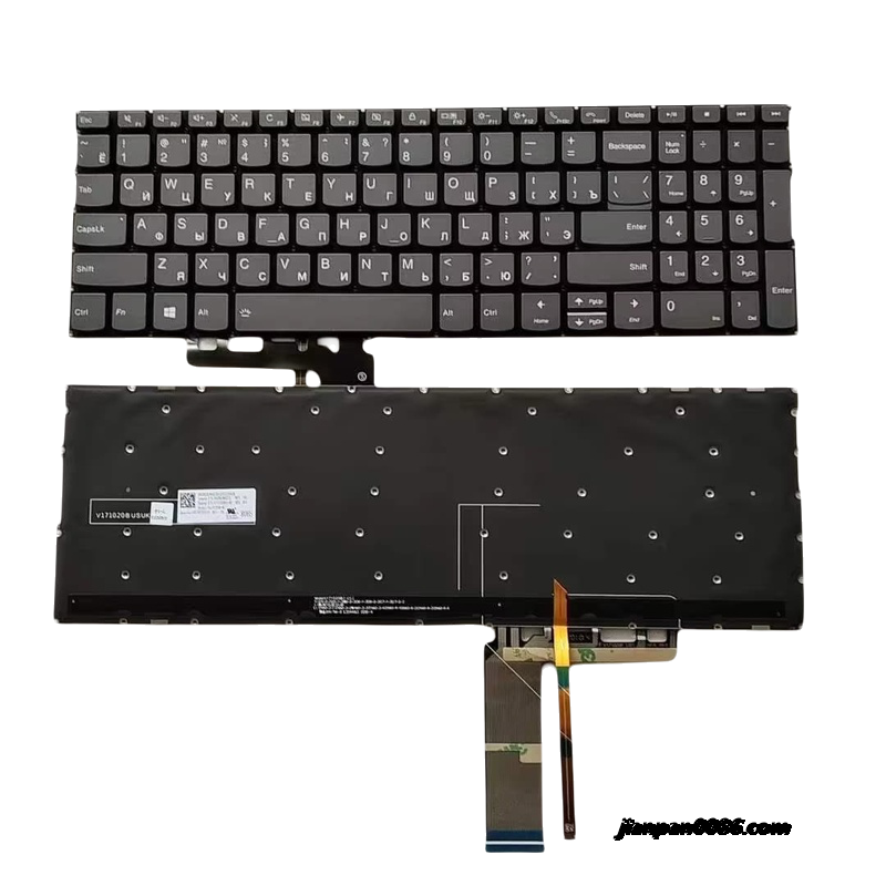 Picture of Original New Russian Language For Lenovo Yoga C740 C740-15IML ThinkBook 15 IMLXiaoxin 15IIL 2019 2020 Grey Backlit Laptop Keyboard V171020AS2 PK131FH1A05 PN:LCM17G53SUJ686C