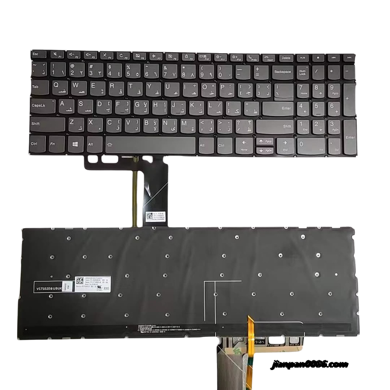 Picture of Original New Arabic Language For Lenovo Yoga C740 C740-15IML ThinkBook 15 IMLXiaoxin 15IIL 2019 2020 Grey Backlit Laptop Keyboard  PK131FH1A06 PN:LCM17G53A0J686C  TDH4540