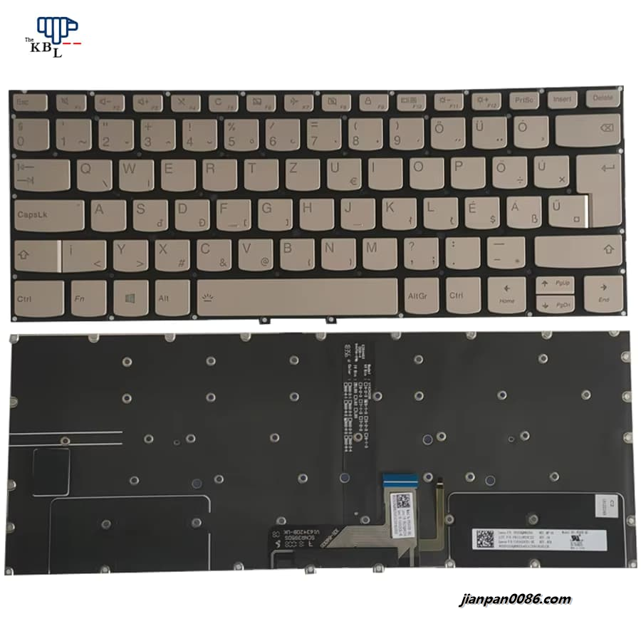 Picture of Oraginal New Hungry Language For Lenovo Yoga C930 Backlit Laptop Gold Keyboard PD4VB-HG PK1318S3C22 SN20Q88254