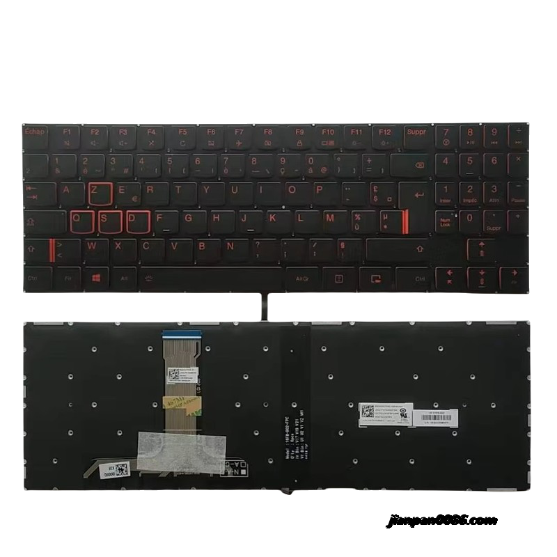 Picture of Original New Fernch Language For Lenovo Legion Y520 Y720 Backlit Red Word Laptop Keyboard PK1313B4B12  3PTDH3608
