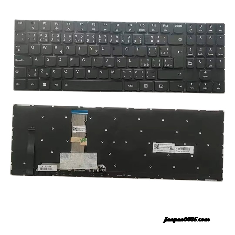 Picture of Original New Czech Language For Lenovo Legion Y520 Y720 Backlit Black Wide ribbon cable Laptop Keyboard PK1312M5B27 TDH3609 