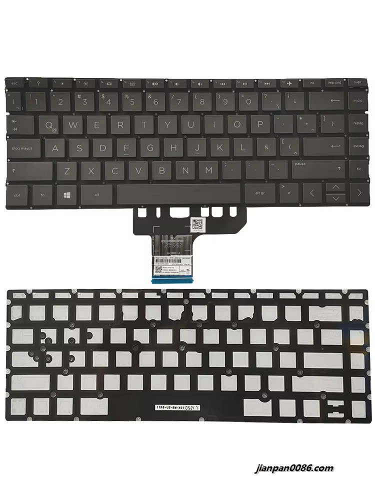 Picture of Oraginal New Latin Language For HP 13-AH Backlit Laptop Keyboard HPM17K6 L48502-161 102-17K63LH 2PE417
