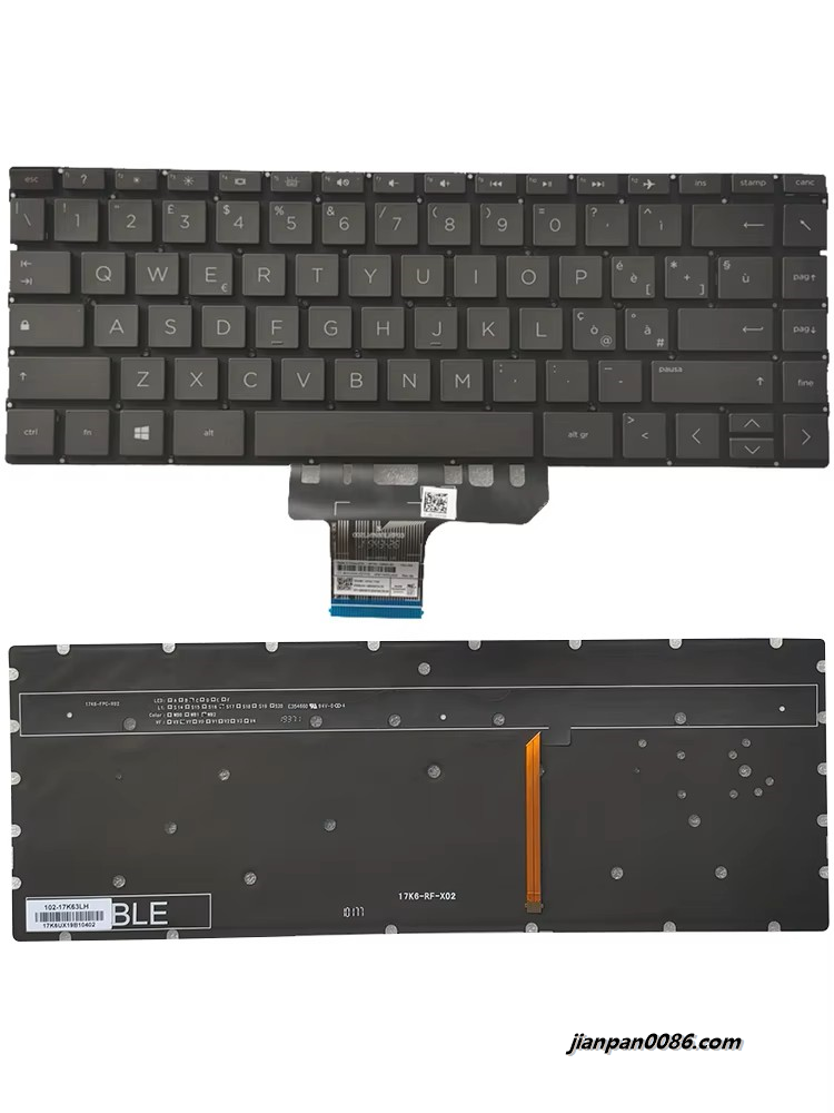 Picture of Oraginal New Italy Language For HP 13-AH Backlit Laptop Keyboard HPM17K6 L48502-061 4pE417