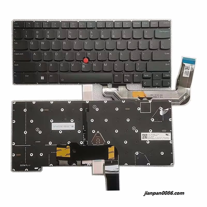 Picture of Original 23864 US Language For Lenovo Thinkpad T14S Gen4 Backlight NoFrame Laptop Keyboard SG-B1430-XUA PK132AS2B00 SN3102B A755