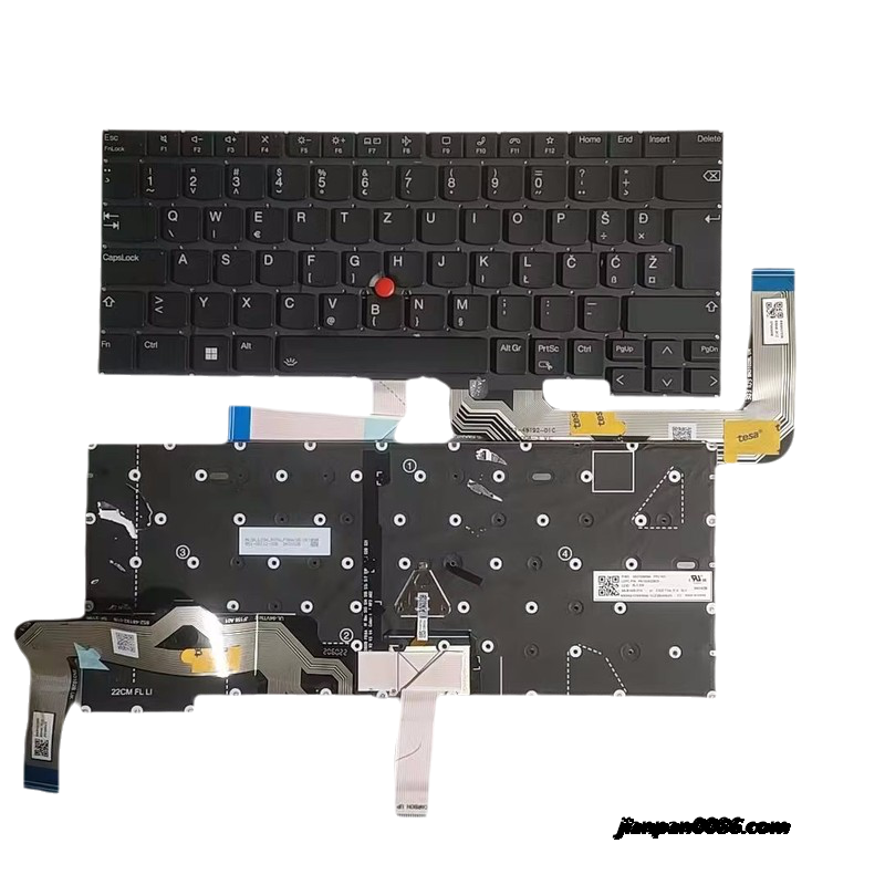 Picture of Original New SA YU SL Language For IBM Thinkpad T14S Gen4 Black Backlight NoFrame Laptop Keyboard SG-B1430-2YA PK132AS2B23