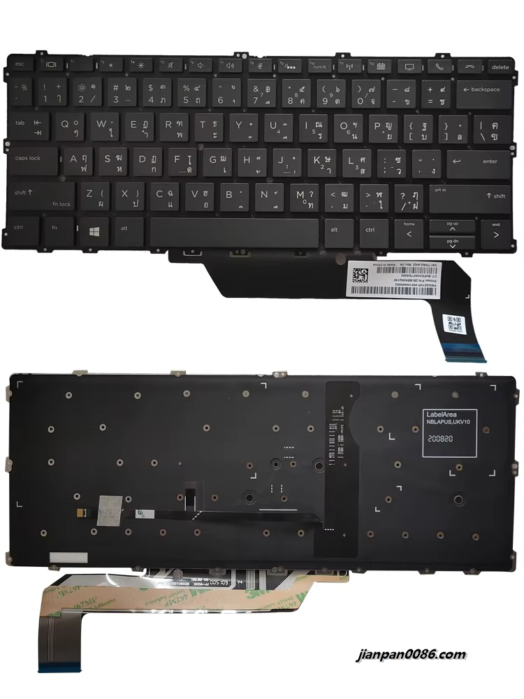 Picture of Original New Thailand Language For HP FOLIO 1020 1030 G1 Elitebook x360 1030 G2 G3 Black Laptop Backlight Keyboard 2B-BB915Q100